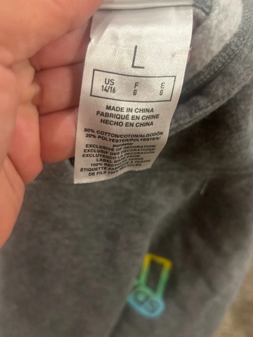 adidas gray crewneck
